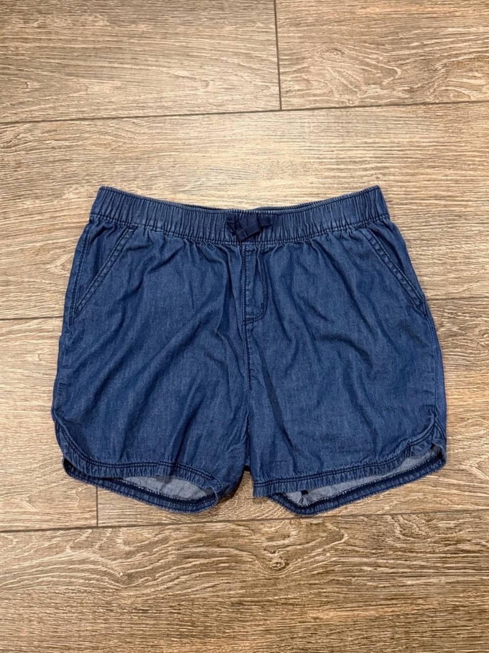 The Children's Place Girls Denim Pull-On Shorts Blue Size 14